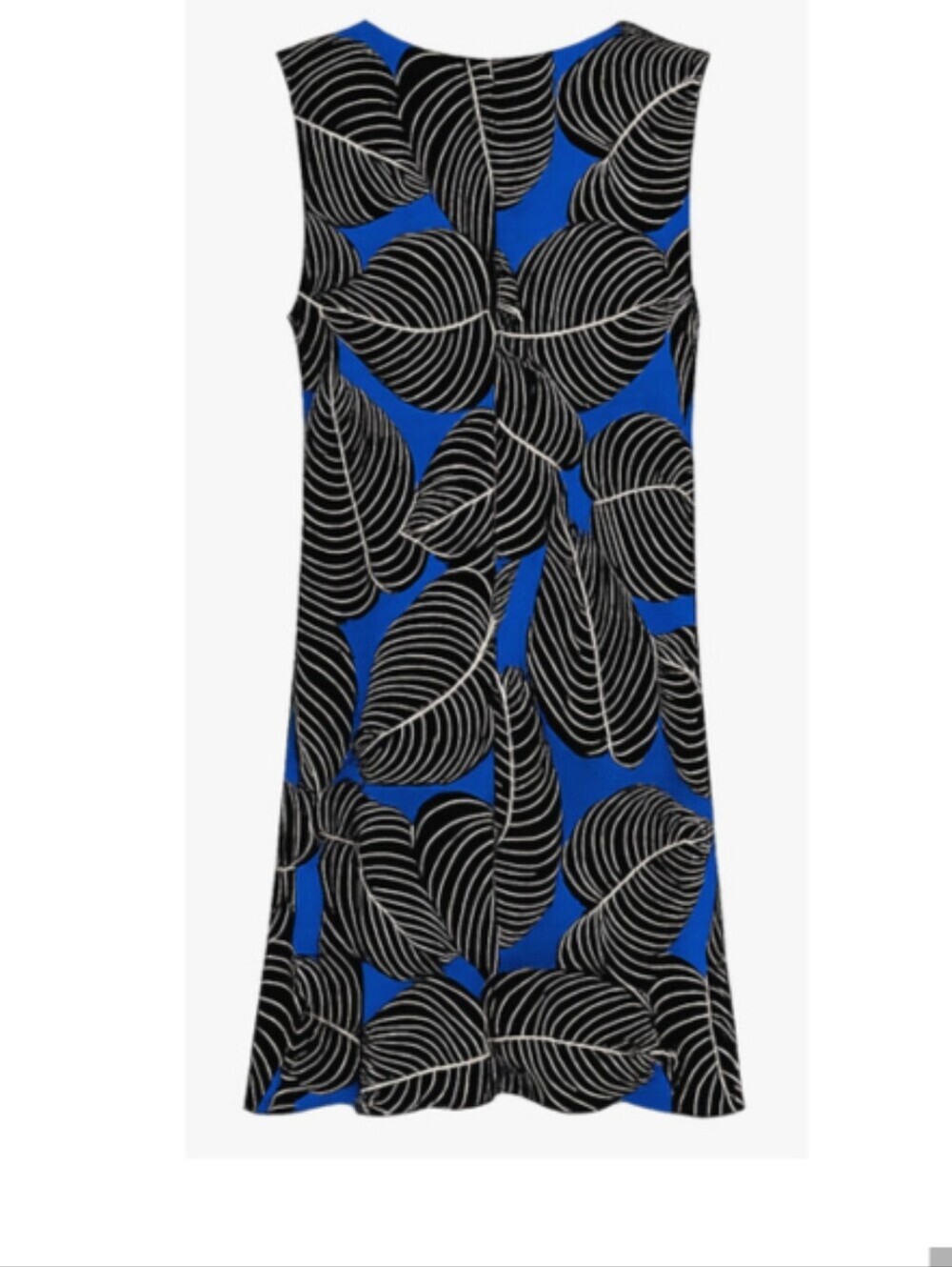 Anne Klein Size L Sleeveless Shift Dress Blue Black White - Picture 12 of 12